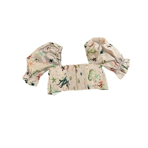 Hill House Home The Isabella Top in Sea Creatures Size M - Picture 7 of 8